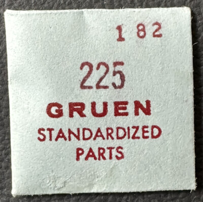 GENUINE GRUEN EB182 CAL225 BARREL AND CAP JEWELER WATCH REPAIR PART NOS WP6