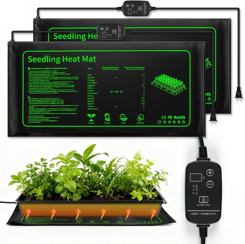 Heating Mat 10X20.5 for Seedling Plants Germination Waterproof 70-95F