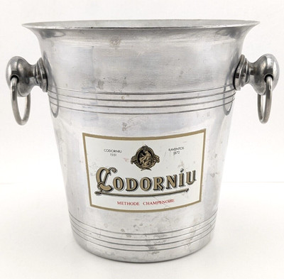 Vintage Codorniu Champagne Methode Champenoise Ice Bucket Aluminum