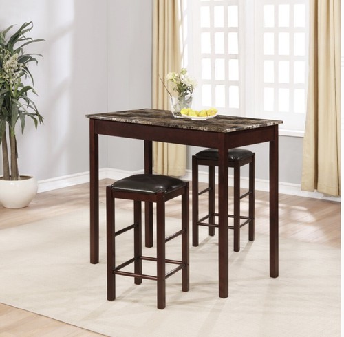 Linon Tavern Collection 3-Piece Table Set Espresso 42