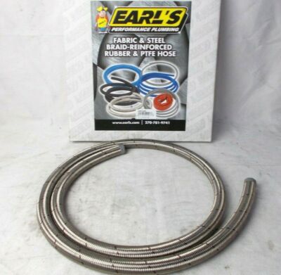 Perform-O-Flex Stainless Braid Hose -12 AN 6 Ft. Earls Performance 406012ERL