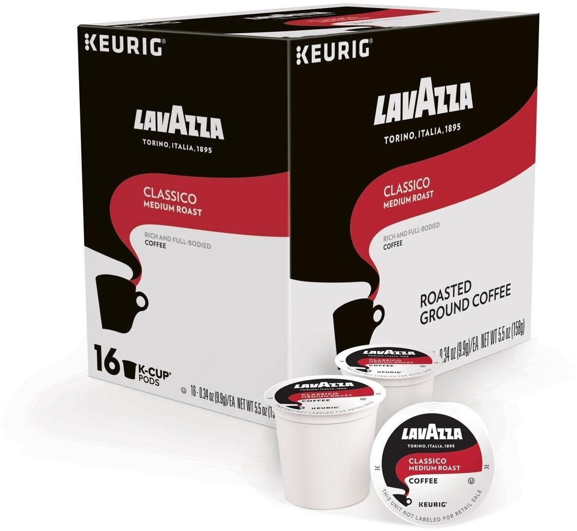 Lavazza Classico Coffee 16 to 96 Keurig K cups Pick Any Quanity FREE SHIPPING