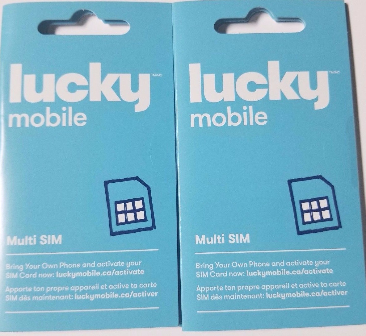 Lucky Mobile Multi SIM Card -Nano Micro Regular - LTE Travel+Free Shipping