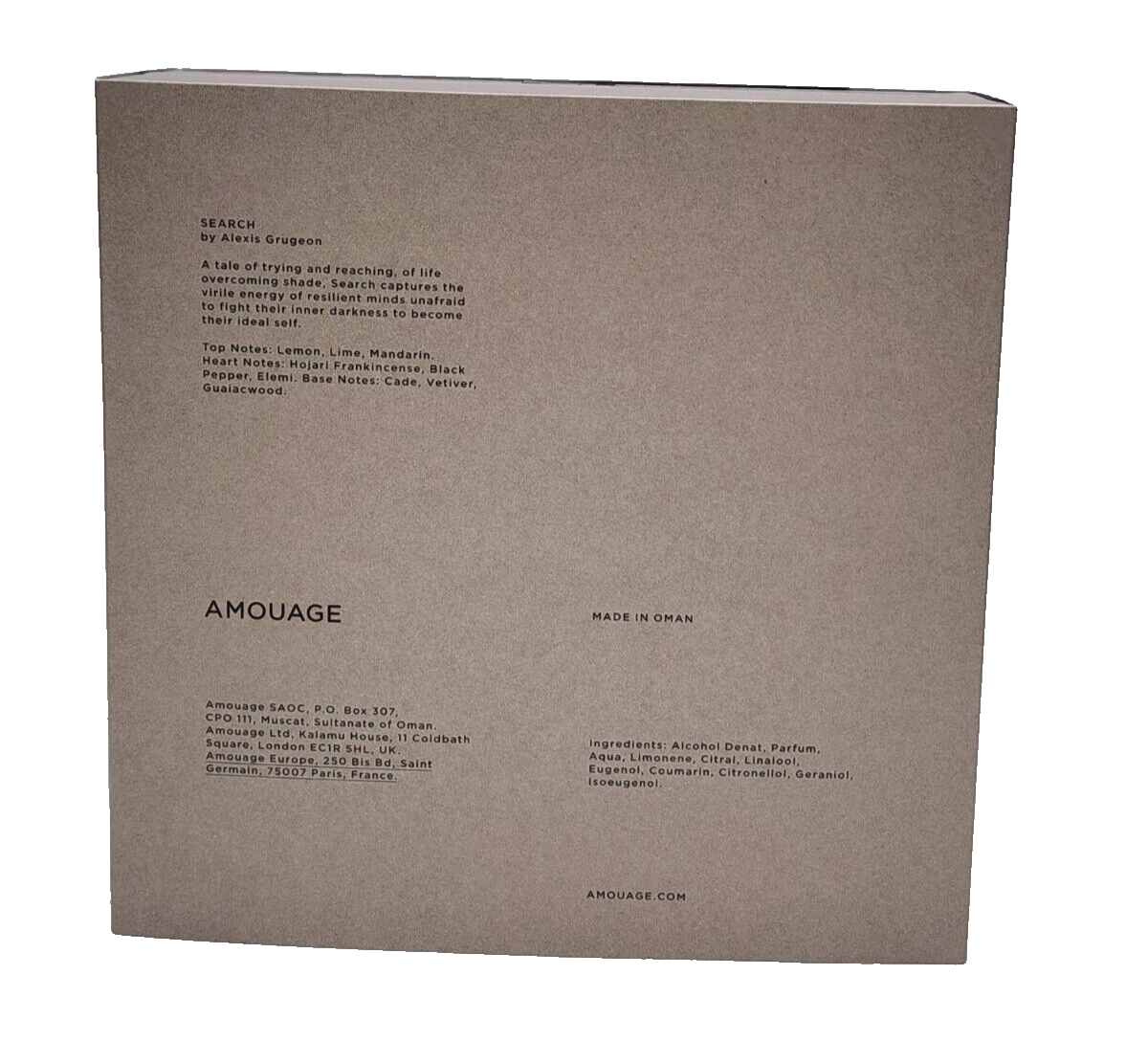 AMOUAGE SEARCH UNISEX 3.4 oz. Eau De Parfum Spray New