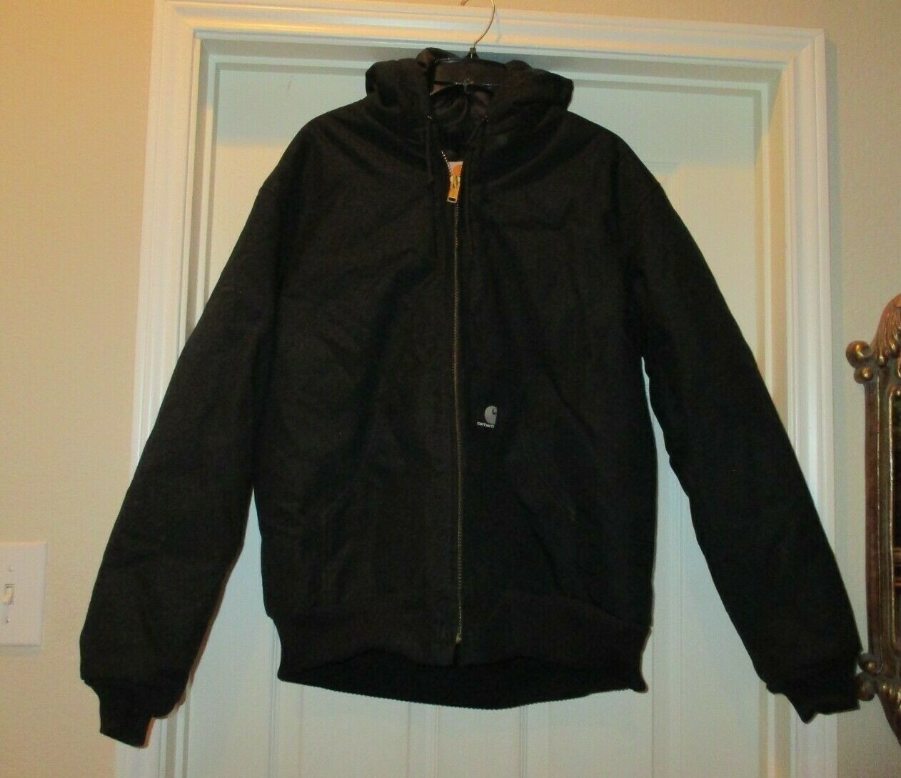 Carhartt RN# 14806 Black DEARBORN Jacket with Hood SIZE M | eBay Carhartt RN# 14806 Black DEARBORN Jacket with Hood SIZE M | eBay