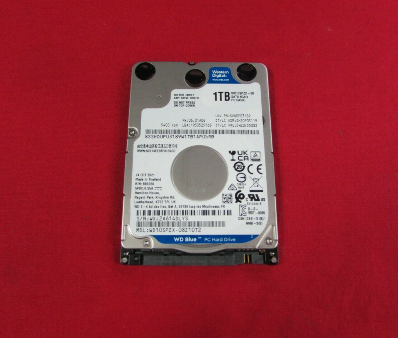 OEM WD BLUE 1TB HARD DRIVE WD10SPZX-08Z10T2 | eBay