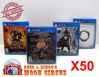 50X SONY PLAYSTATION PS4 CIB GAME -CLEAR PLASTIC PROTECTIVE BOX PROTECTORS CASE 
