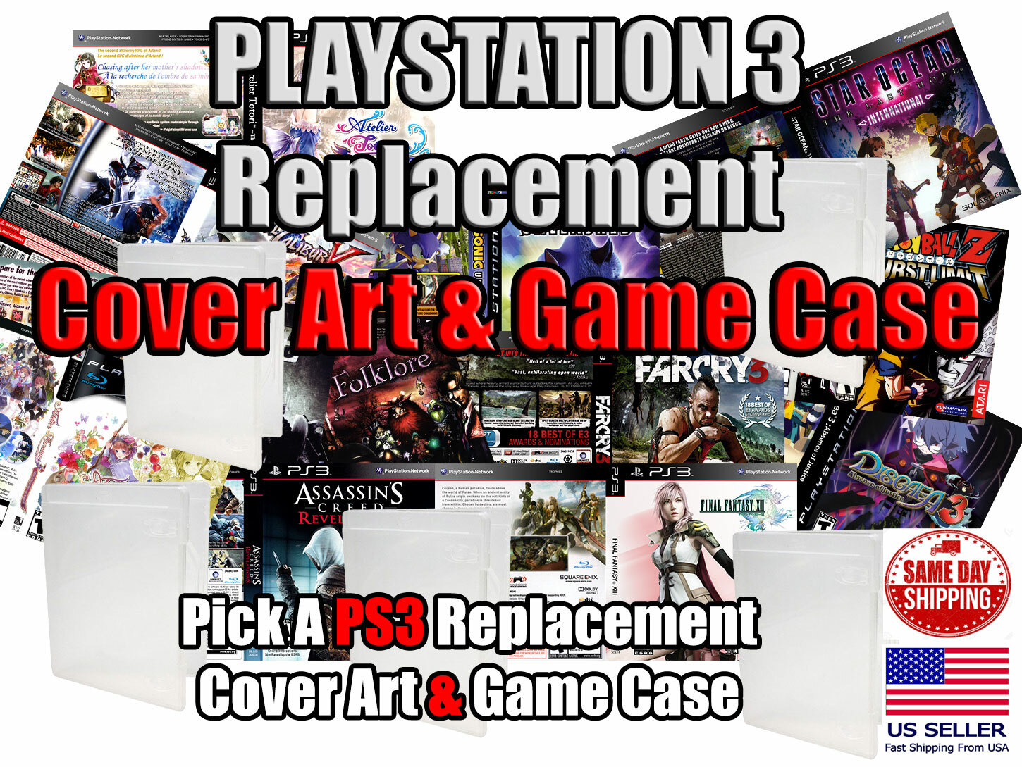 PS3 PlayStation 3 Custom Game Cover Art Box Art And Game PS3 PlayStation 3 Custom Game Cover Art Box Art And Game