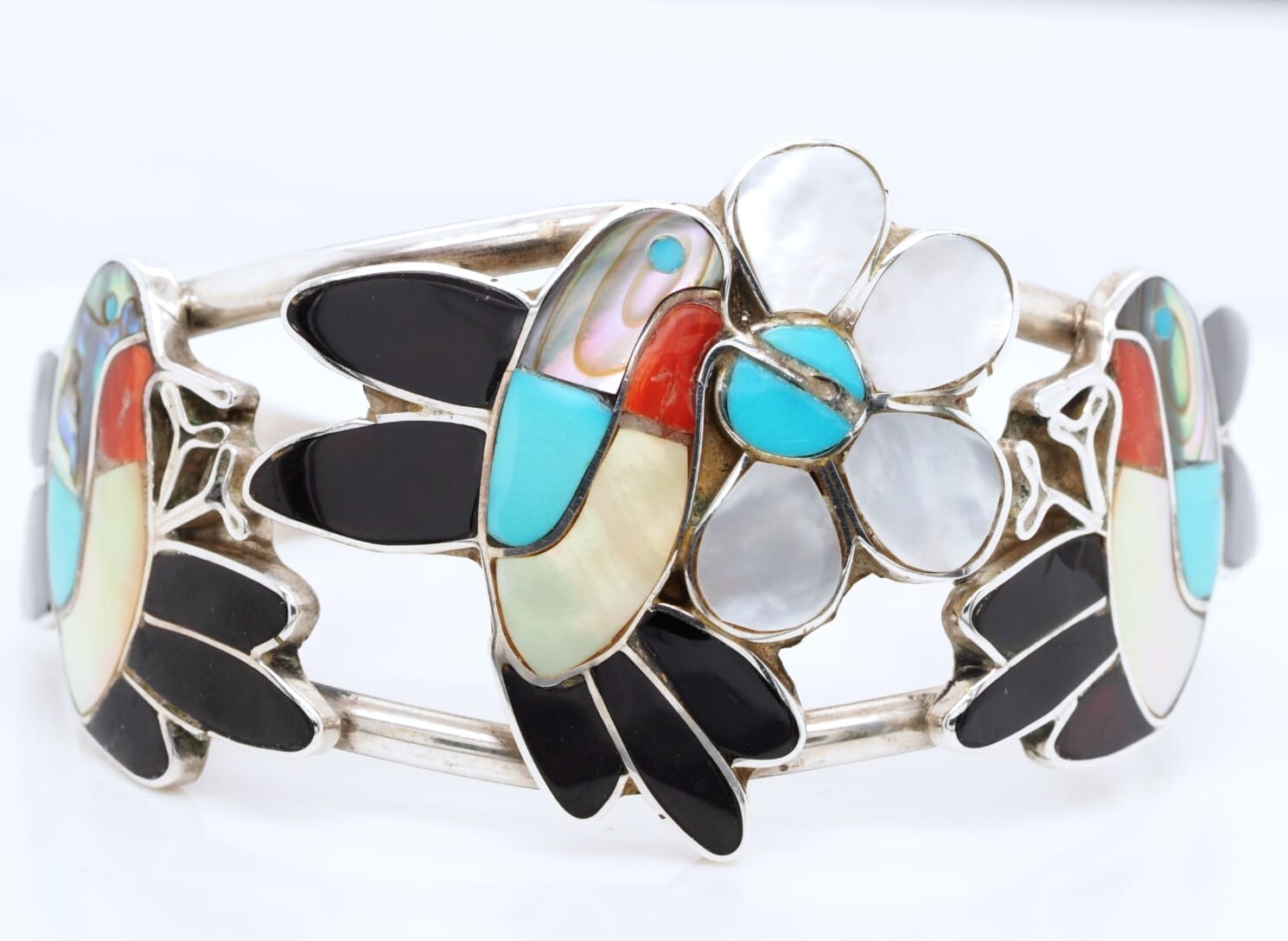 Striking Vintage Native American Jewelry Zuni Turquoise Sunface Sterling Silver Ring Old Striking Vintage Native American Jewelry Zuni Turquoise Sunface Sterling Silver Ring Old