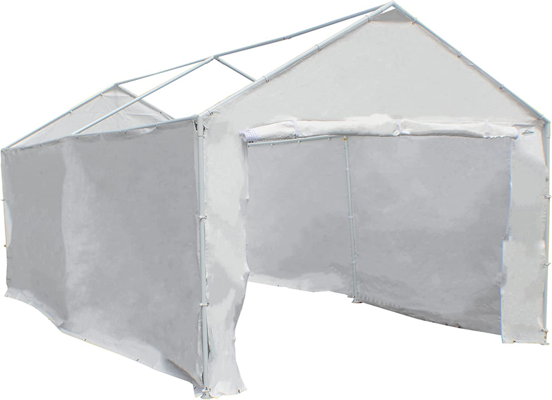 12000211010 Side Wall Kit for Domain Carport, White (Top and Fra