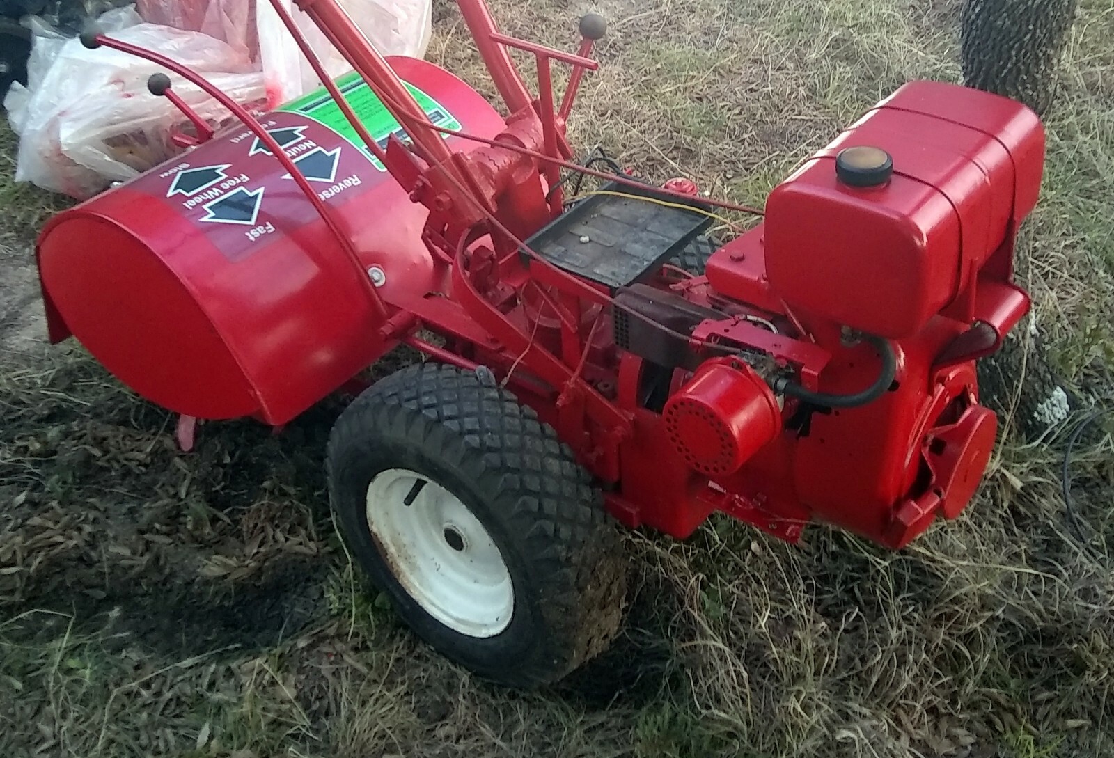 1974 TROY BILT HORSE ROTO COMPOSTER TILLER RESTORED!!  TECUMSEH 6HP HH60 ENGINE