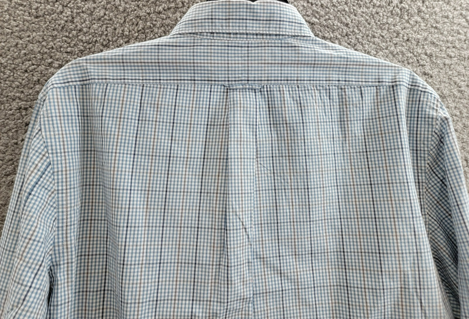 The Men's Store at Bloomingdale's Stretch Slim Fit Button Up Shirt Men's L Slate - Picture 13 of 17