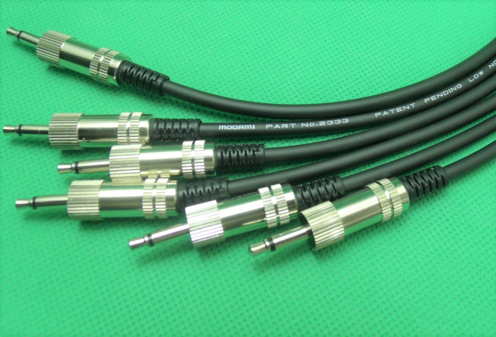 Lot of 6 modular synth patch cable 18