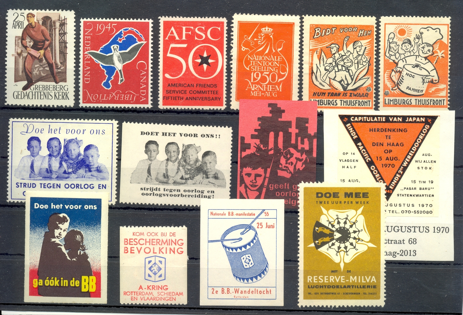 【送料込み】Von Dutch ポスター NETHERLANDS 14 x POSTER STAMP =DUTCH HISTORY - WAR =II WW
