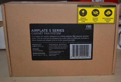 AC Infinity AIRPLATE S1 AI-CFS80BA HOME THEATER AND AV QUIET CABINET COOLING FAN
