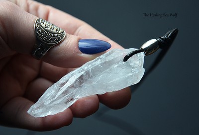 Vibrational Ascension Genuine Satyaloka Quartz Crystal Necklace High Frequency!