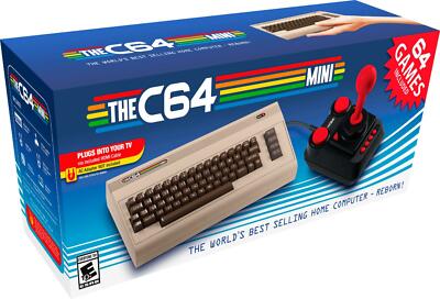 C64 Commodore Retro Ordenador Mini Juegos Consola Conectar y Usar 64 Incorporado