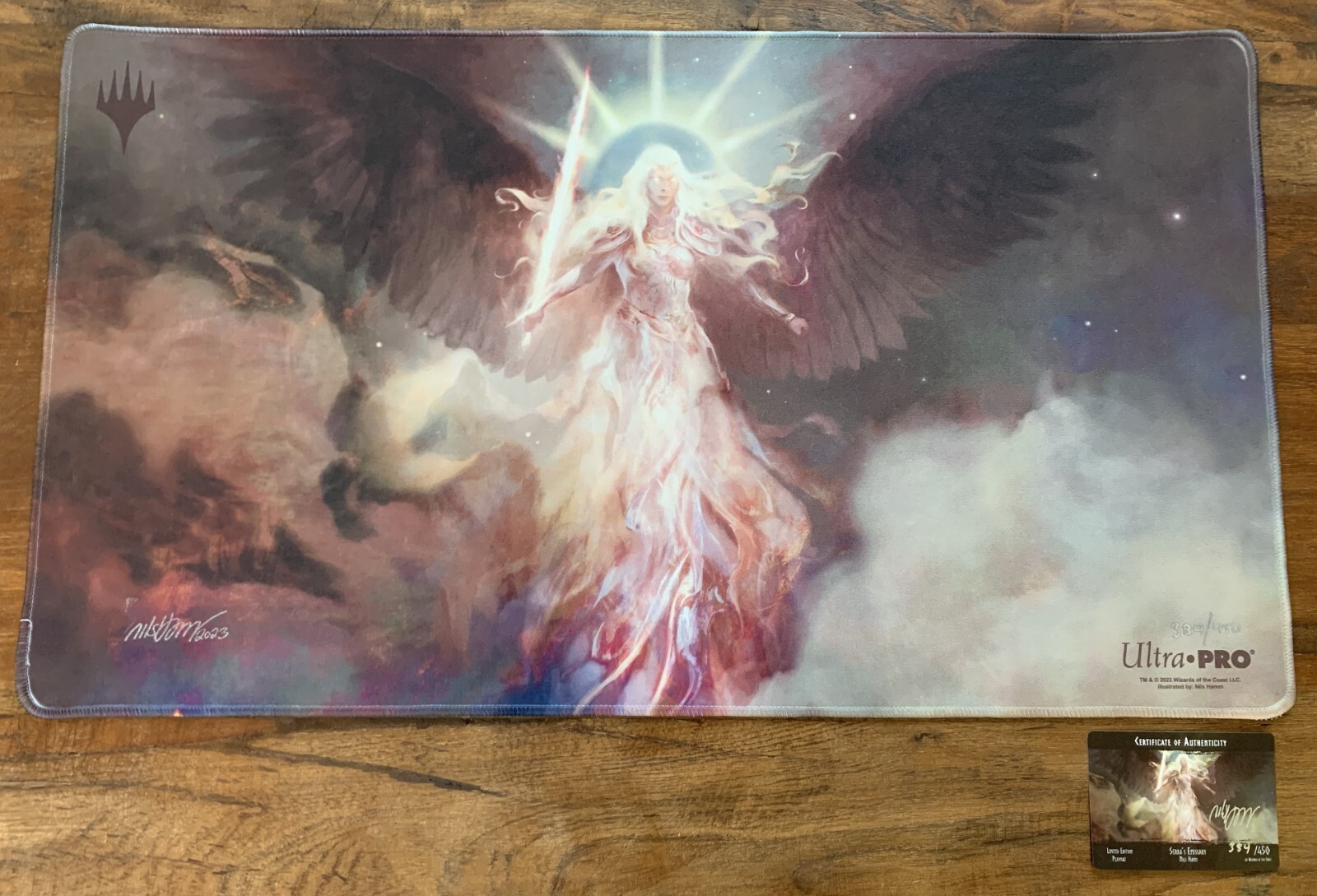 MTG　プレイマット　明晰夢　Nils Hamm 　サイン&シリアルナンバー入 Amazon.co.jp: MTG プレイマット 明晰夢 Nils Hamm サイン