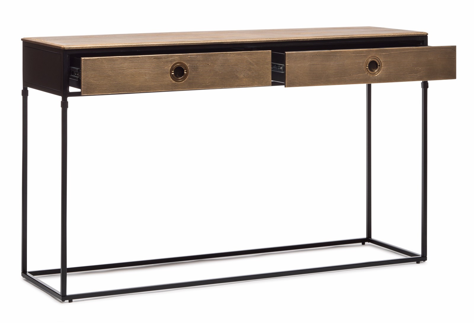 Console Table Hallway Iron Industrial Contemporary Hall Storage with 2 Drawers eBay