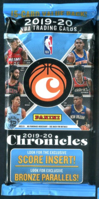 2019-20 PANINI (CHRONICLES) BASKETBALL CELLO PACK W-(JORDAN POOLE-RC) ON (TOP)++