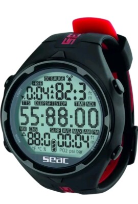 SEAC Action HR, High Resistance Dive Computer with Scuba and Freediving Mode