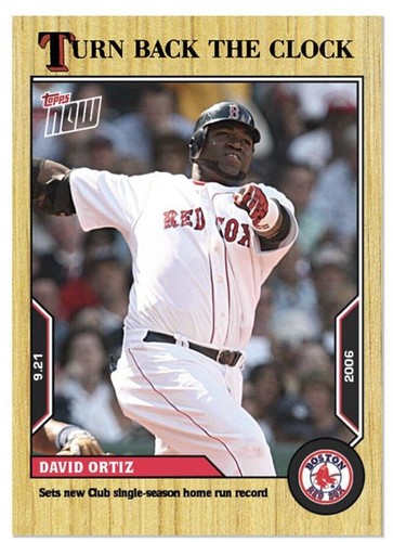 2022 Topps Now Turn Back the Clock - David Ortiz #175