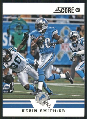 2012 Score Glossy #55 Kevin Smith Detroit Lions Football Card 35328