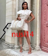 darted dress with pockets trf