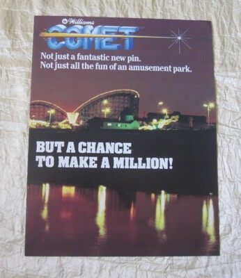 1985 WILLIAMS COMET PINBALL FLYER
