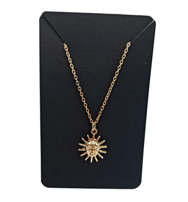 Gold sun necklace store