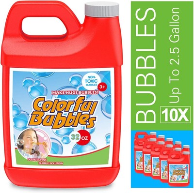 Homily Bubble Solution Refill 32 oz (up to 2.5 Gallon) Concentrated Bubbles... 