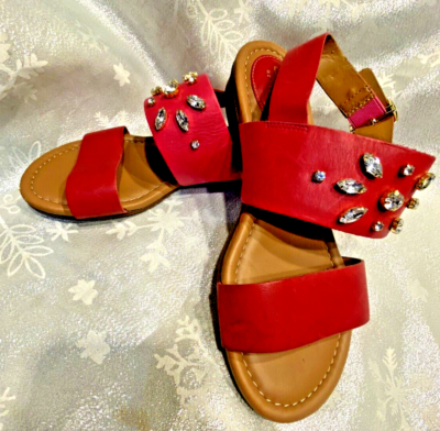 Wide fit shop jewelled sandals