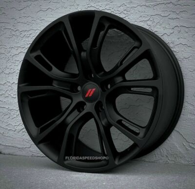 MATTE BLACK SRT8 SPIDER MONKEY WHEELS  20x10" FITS 2011-2024 DODGE DURANGO