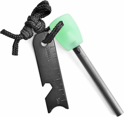 3 in 1 Maxi Glow Feuerstein Feuerstahl 12.000 Zündungen Leuchtet Im Dunkeln 10,5