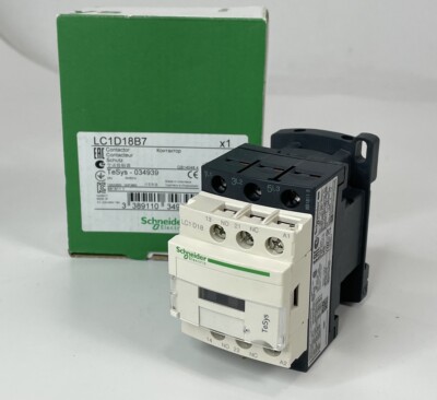 Schneider Electric LC1D18B7 TeSys D Series 3 Phase 24V Non-Reversing Contactor