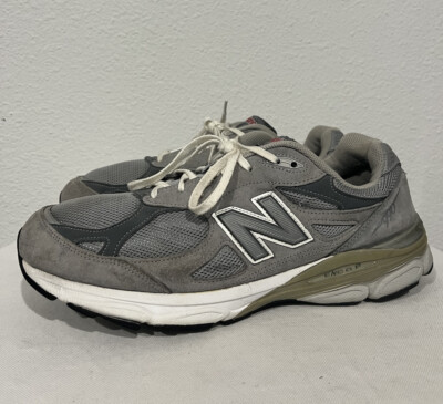 New Balance Heritage 990 v3 Men s Size 12 4E Gray Suede Running Shoes M990GL3