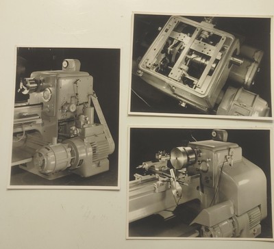 Scarce Lot (3) VDF Metal Lathes 44L Boehringer Photos Germany 