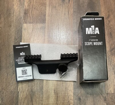 Springfield Armory M 1 A Scope Mount 4th Gen Black Finish Aluminum - MA4GENAM