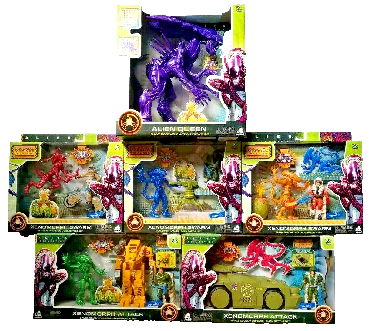 マクファーレン社製、A•V•P[PlaySets•ALIENQueen!]未開封 McFarlane Toys AVP Playsets Alien Queen with Base Diorama