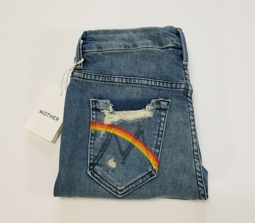 Pre-owned Mother Denim High Waisted Looker Ankle Chew, Learning To Hula $248