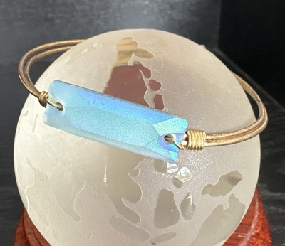 MY VINTAGE MOM S Designer LUCA AND DANNI Blue OMBRÉ Rectangular WIRE Bracelet