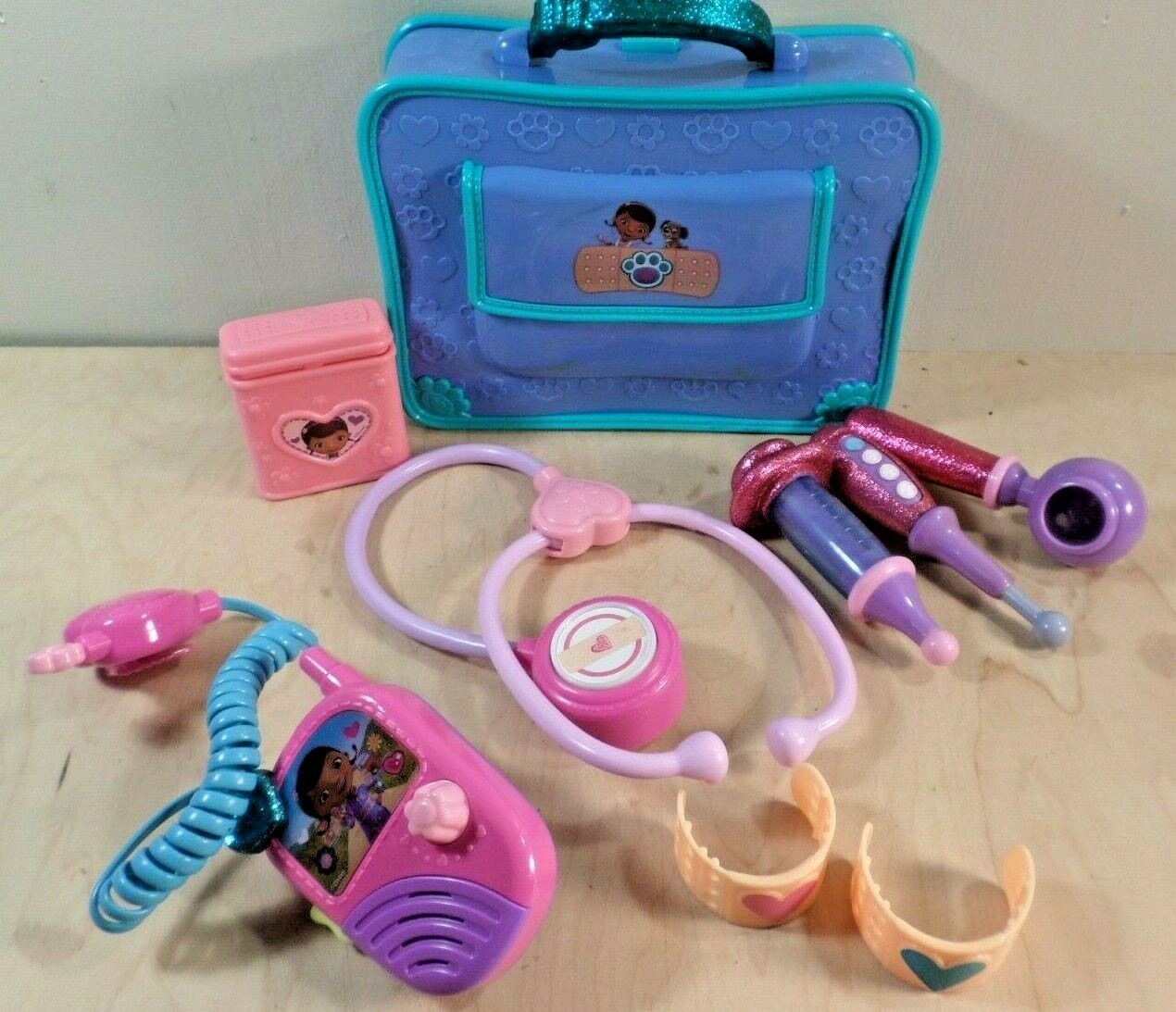 Disney Dr. McStuffins Toy Lot~Doll~Medical Kit~Puzzle Book~Talking Desk~More!