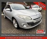 2010 RENAULT MEGANNE 1.6 PETROL MOT NOV 2025