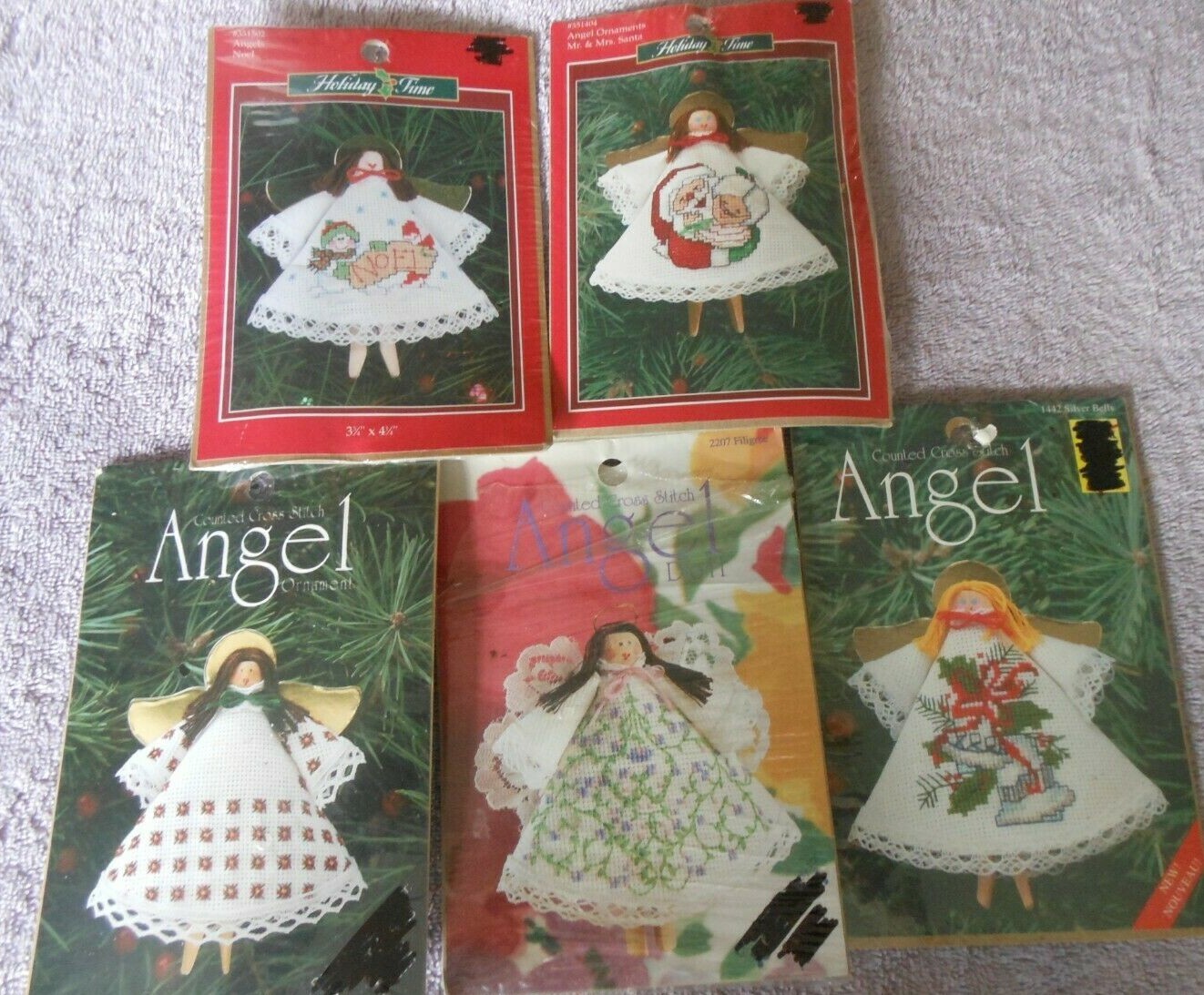 Kit Clothespin Angel Choose Onedesigns For Needle Counted Cross Stitch