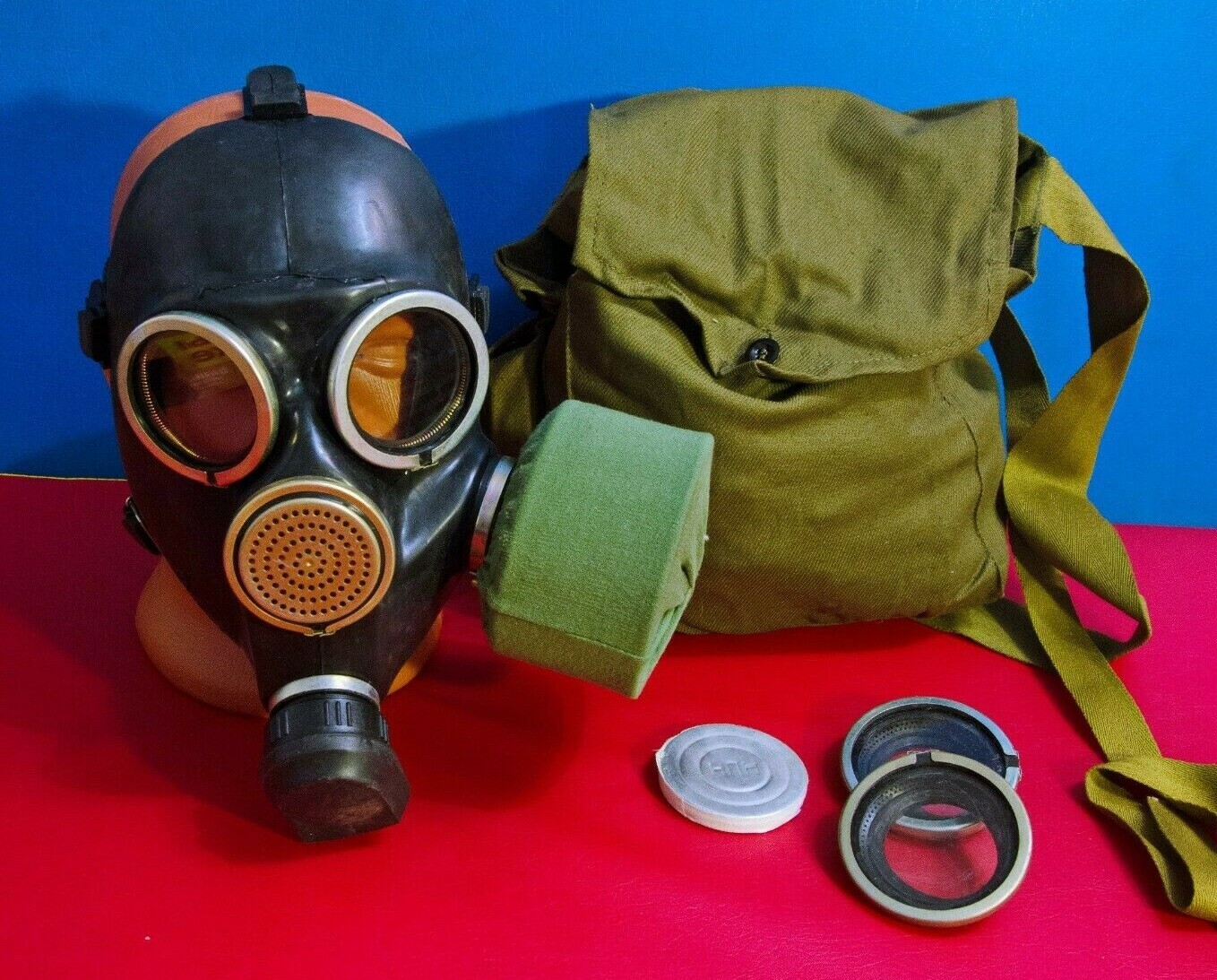 Купить Противогаз USSR Gas Mask gp/7 Vintage Soviet Russian Black ...