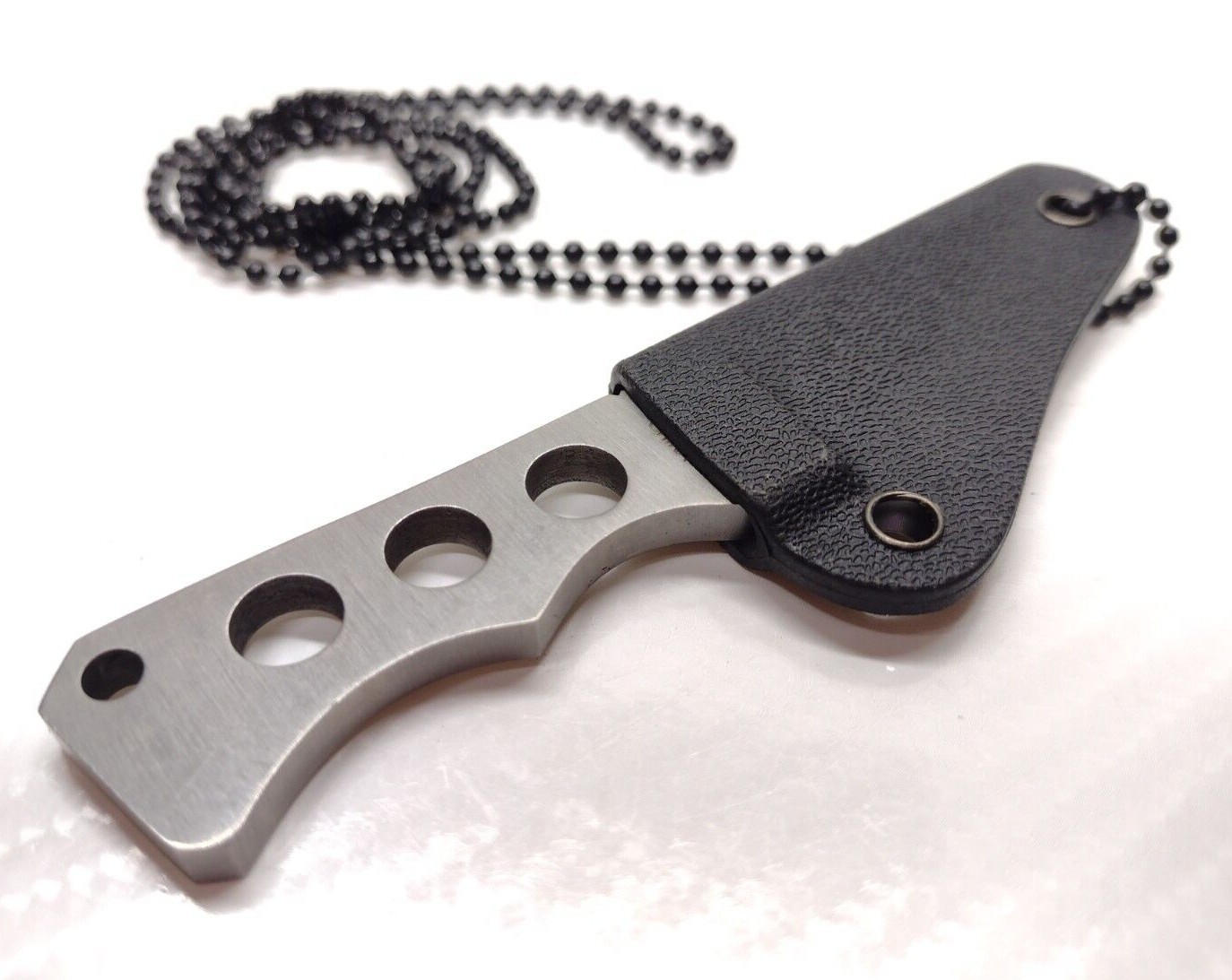 Minimalist Concealed Carry Fixed Blade Neck Boot Shank Shiv Knife 4mm Thick EDC