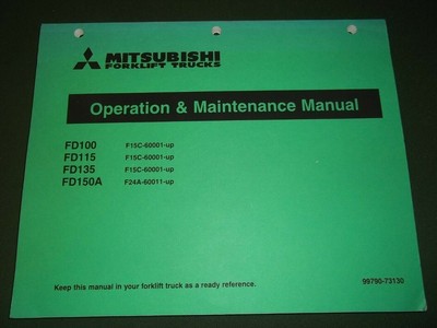 Manuals & Books - Mitsubishi Forklift