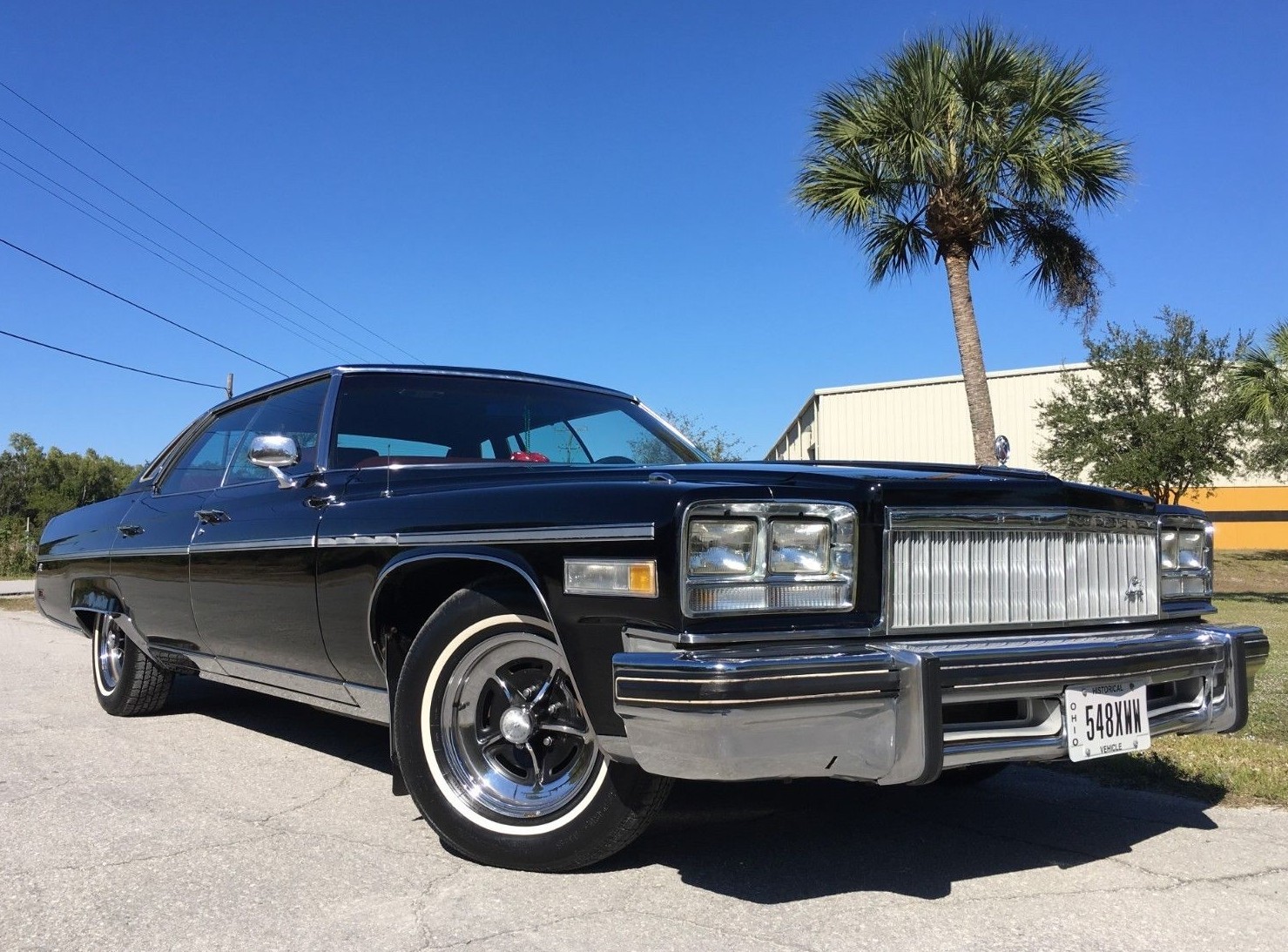 31k 1976 BUICK ELECTRA 225 LIMITED 4 DOOR HARDTOP BLACK BURGUNDY INT 125 PICS!