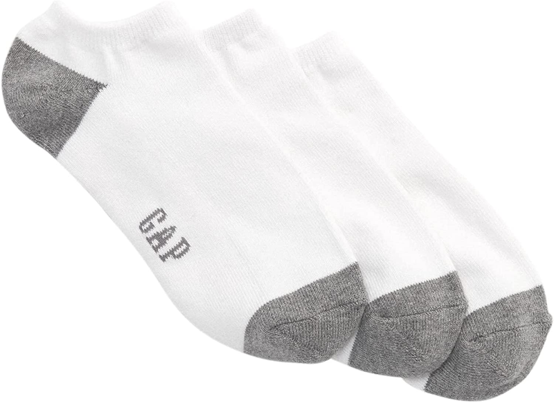 GAP Men'S 3-Pack Ankle Socks, One Size