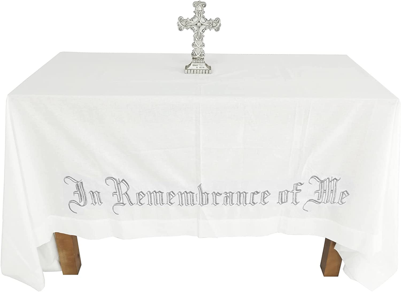 &reg; Large in Remembrance of Me Embroidery Altar Frontal Holy Communion Table Colth